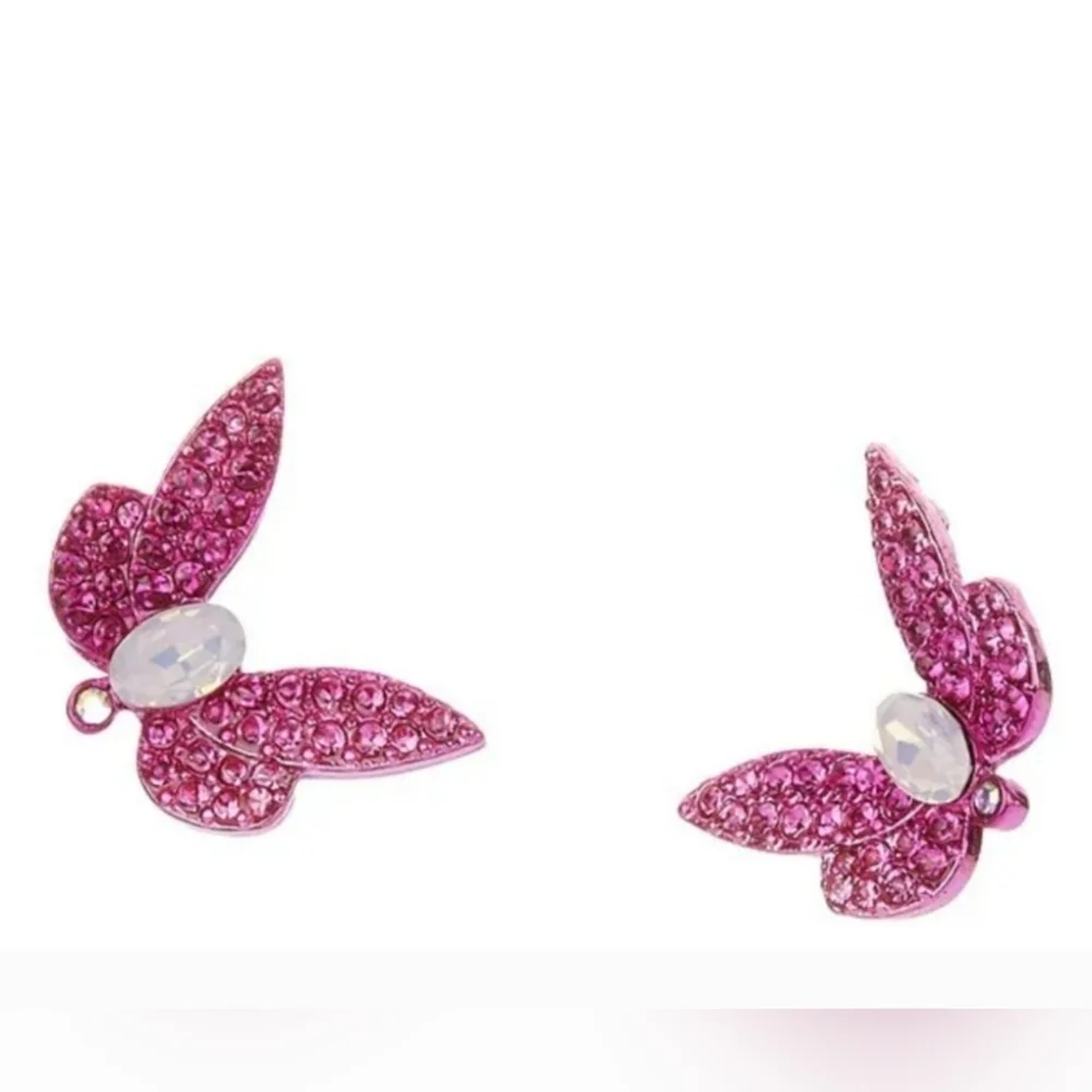 🦋▪️ Betsey Johnson▪️ Purple Butterfly Stud  Earrings